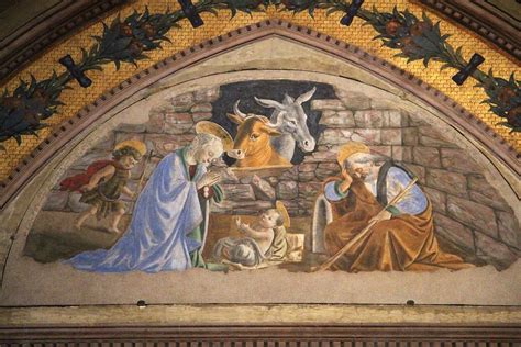 Mosaico antico o affresco della Natività paleocristiano