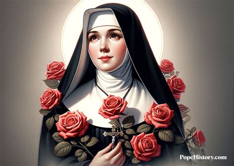 Illustrazione iconografica di Santa Rita con i suoi attributi simbolici: la rosa, la spina e le api