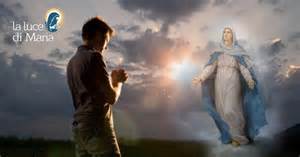 Rappresentazione iconografica della Vergine Maria come Stella del Mattino che annuncia la luce del Redentore