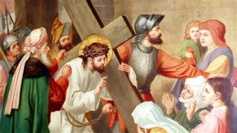 Dettaglio di un'opera d'arte della Via Crucis che esprime contemporaneità