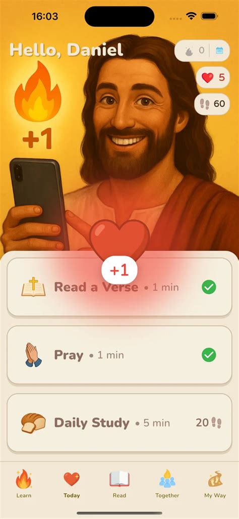 Screenshot dell'app Bible Way che mostra gamification e club biblici