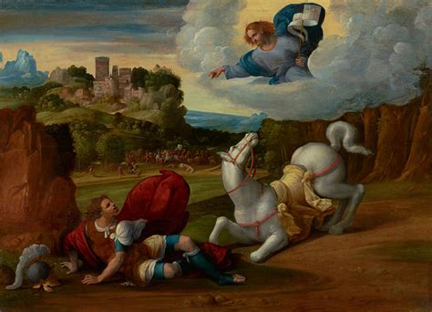 Illustrazione di San Paolo che scrive una lettera, enfatizzando il concetto di conversione e conoscenza di Cristo.