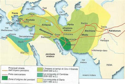 Mappa storica dell'espansione dei Nizariti e posizione della fortezza di Alamut in Persia.