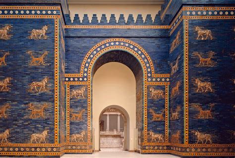 Schema della processione del dio Marduk attraverso la Porta di Ishtar