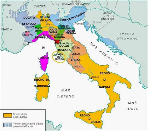 Mappa storica del territorio di Priverno nel contesto dello Stato Pontificio