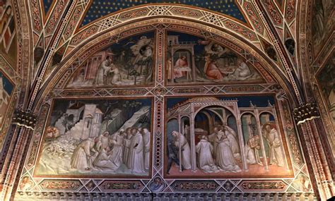 Dettaglio di un affresco delle Storie di San Benedetto nel Chiostro Grande dell'Abbazia