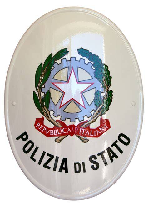 Foto segnaletica o simbolo della Polizia di Stato