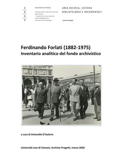 Copertina del fondo archivistico di Vincenzo D'Aprile