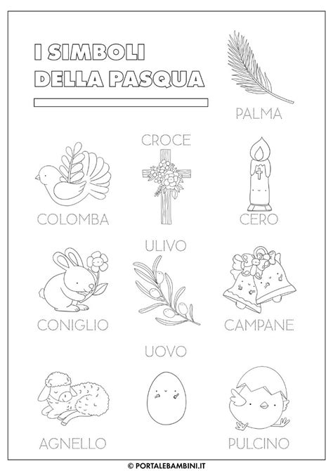 Illustrazione del testo del Preconio Pasquale con simboli della Pasqua