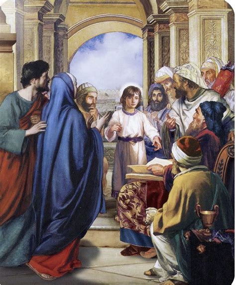 Painting of Mary teaching the doctors in the Temple