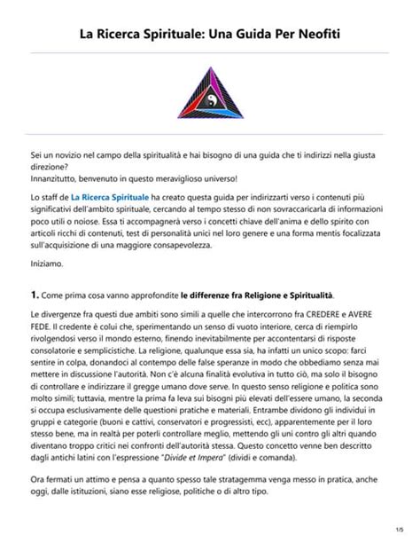 Rappresentazione della ricerca spirituale e della 