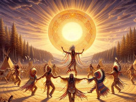 Rappresentazione simbolica della Danza del Sole Lakota