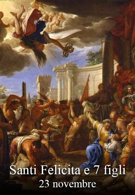 rappresentazione del martirio di Santa Felicita e dei suoi sette figli nell'antica Roma
