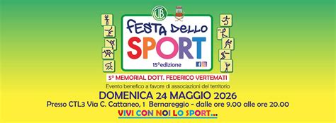 Foto panoramica della Festa dello Sport a Bernareggio con partecipanti e stand sportivi