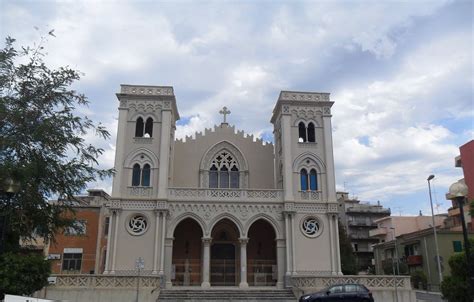Foto aerea o panoramica della Chiesa dell'Immacolata a Villa San Giovanni