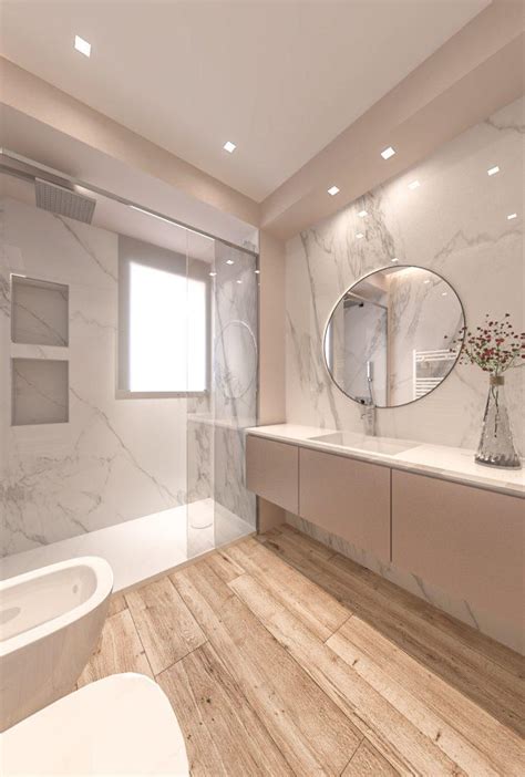 Esempio di applicazione SM Marble in un raffinato rivestimento di bagno