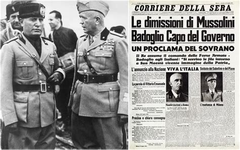 Schema cronologico degli eventi del 25 Luglio 1943