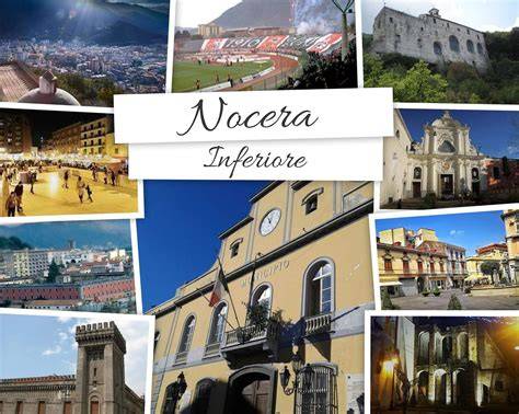 Mappa della Campania che evidenzia la posizione di Nocera Inferiore e Montalbino rispetto a Salerno, Amalfi, Maiori e Napoli