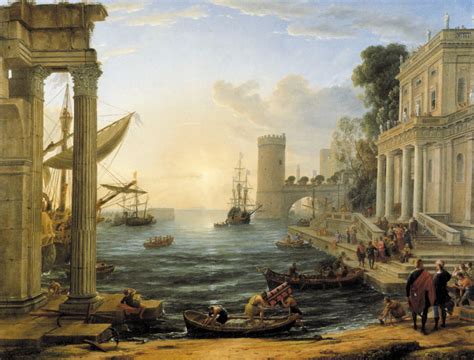 Claude Lorrain - Il Porto con l'Imbarco della Regina di Saba (1648)