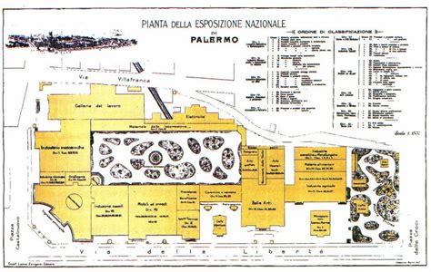 Pianta o facciata di un padiglione dell'Esposizione Nazionale di Palermo del 1891-92