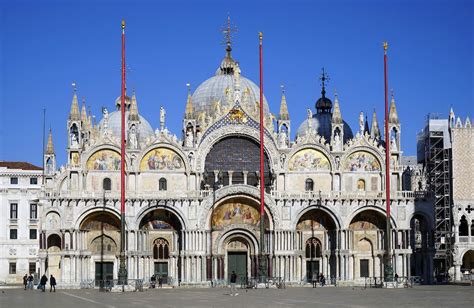 Illustrazione del 16° secolo con due cori contrapposti nella Basilica di San Marco