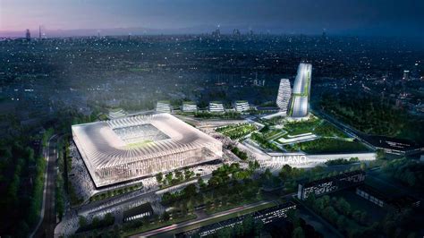 Rendering del progetto La Cattedrale di Populous per il nuovo stadio di Milano, ispirato al Duomo e alla Galleria Vittorio Emanuele II.