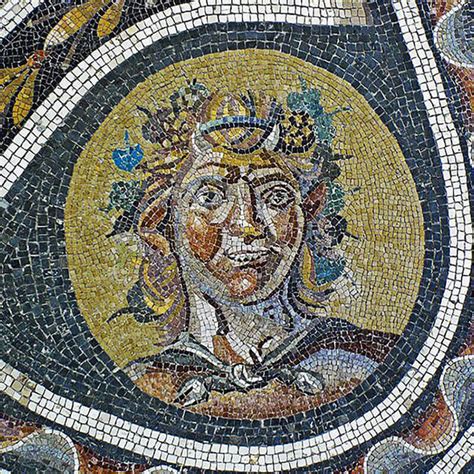 illustrazione biblica o mosaico raffigurante il pentimento a Ninive con sacco e cenere