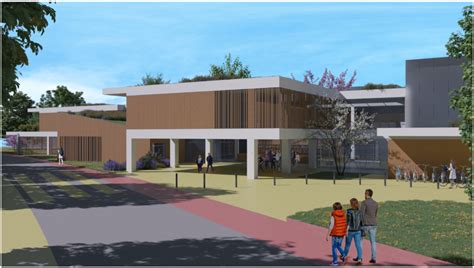 Pianta architettonica o rendering della nuova sede della scuola