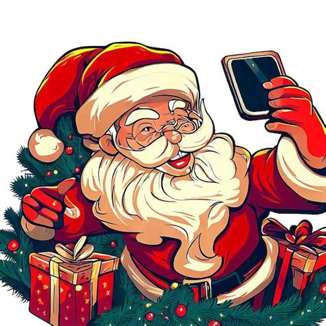 Illustrazione digitale di Babbo Natale che insegue Gingy