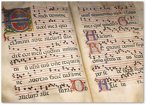 Partitura di canto gregoriano
