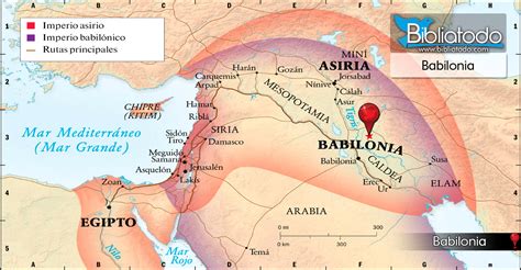 Mappa dell'antica Mesopotamia con la posizione di Babilonia