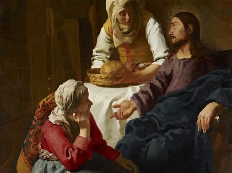 icona o affresco di Marta e Maria
