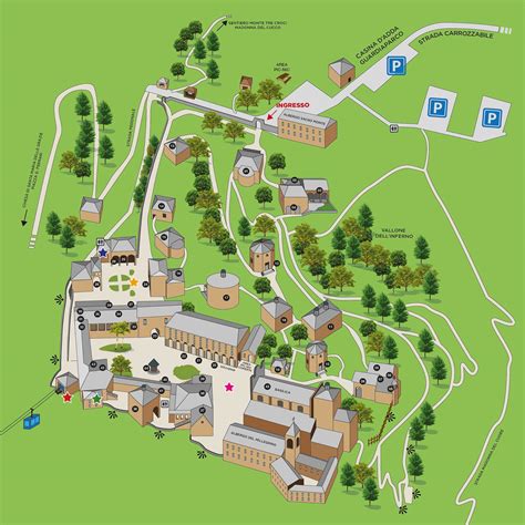 Mappa che evidenzia il Sacro Monte di Varallo e i principali santuari del Piemonte