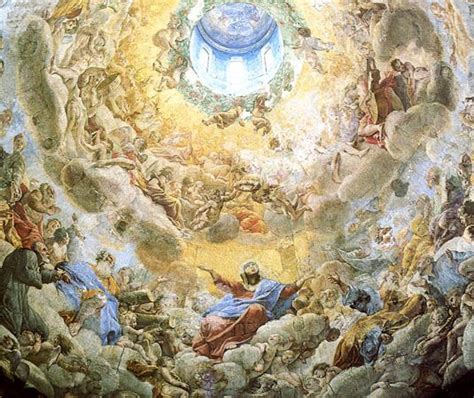 Affresco della cupola centrale raffigurante l'Assunzione della Vergine