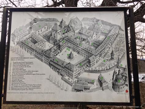 Mappa dell'Abbazia di Novacella con evidenziate le aree museali e storiche