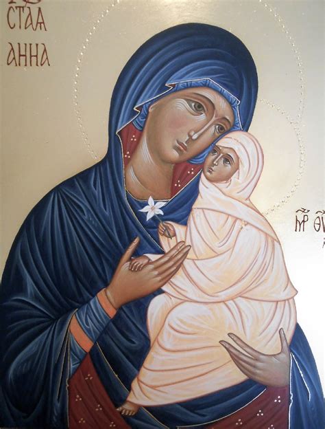 Icona di Sant'Anna con Maria bambina