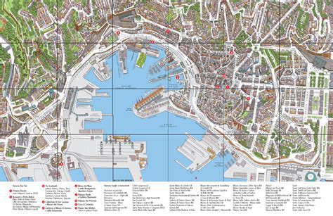 Mappa delle chiese parrocchiali di Genova