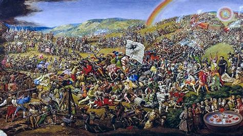 Rappresentazione della battaglia di Frankenhausen