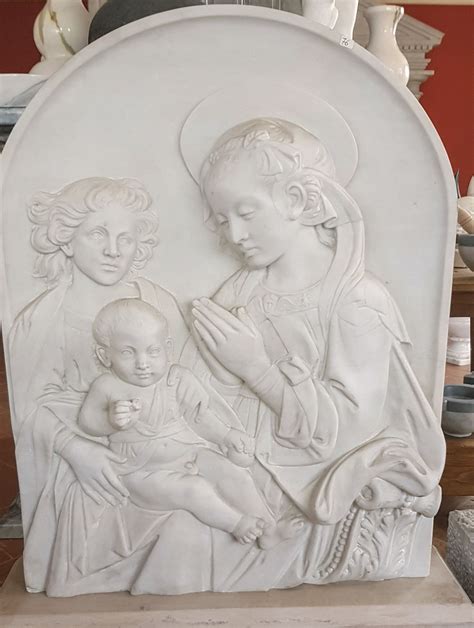 Altorilievo marmoreo raffigurante la Madonna degli Angeli (Maestro delle Madonne di marmo)