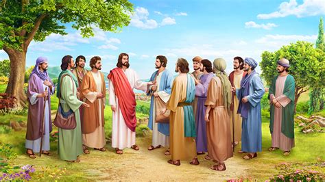 Gesù invia i dodici apostoli in missione, illustrazione sacra