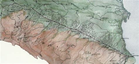 Mappa dell'antica centuriazione romana nella pianura padana