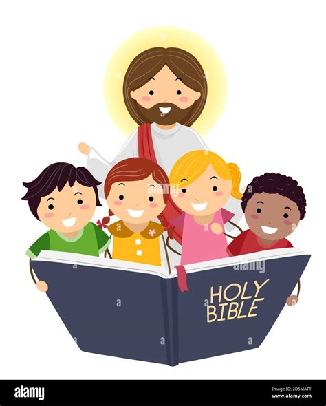 illustrazione di una persona che legge la Bibbia, con spiriti seduttori stilizzati sullo sfondo