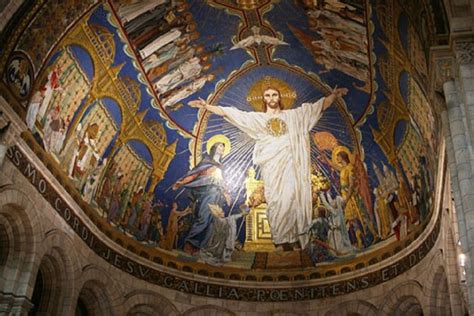 Mosaico del Sacro Cuore all'interno della chiesa