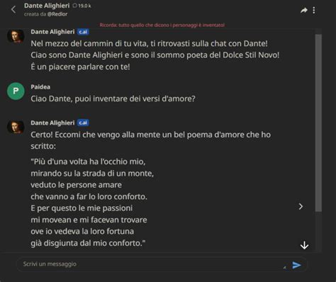 Schermata di una chat con personaggi biblici tramite intelligenza artificiale
