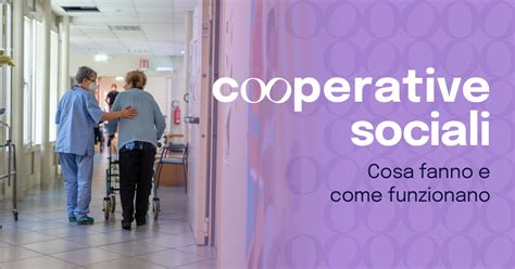 infografica che illustra i servizi offerti da una cooperativa sociale con icone rappresentative