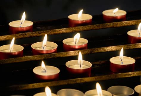 Candele benedette durante la Candelora