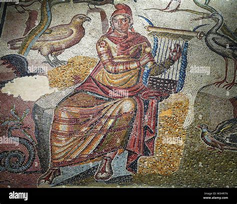 mosaico romano raffigurante Orfeo tra gli animali