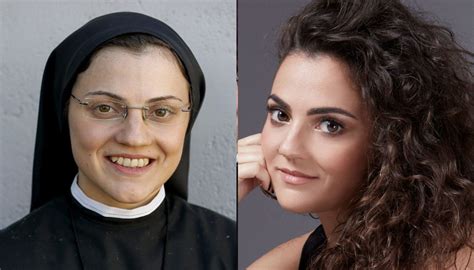 Suor Cristina in un momento di riflessione durante l'intervista a Le Iene