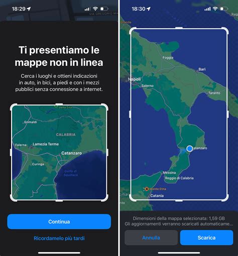 Schermata dell'applicazione con navigazione a schede su simulatore iOS