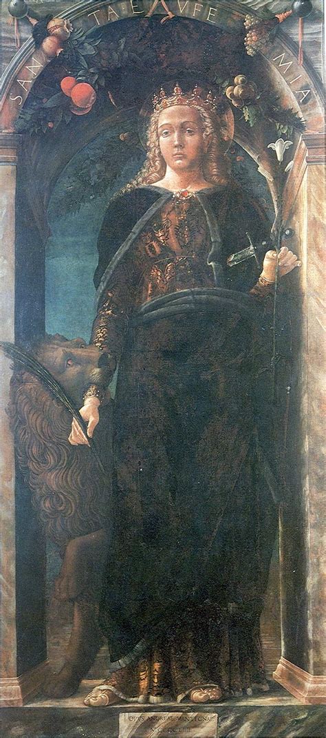 Dipinto di Sant'Eufemia di Andrea Mantegna (1454)